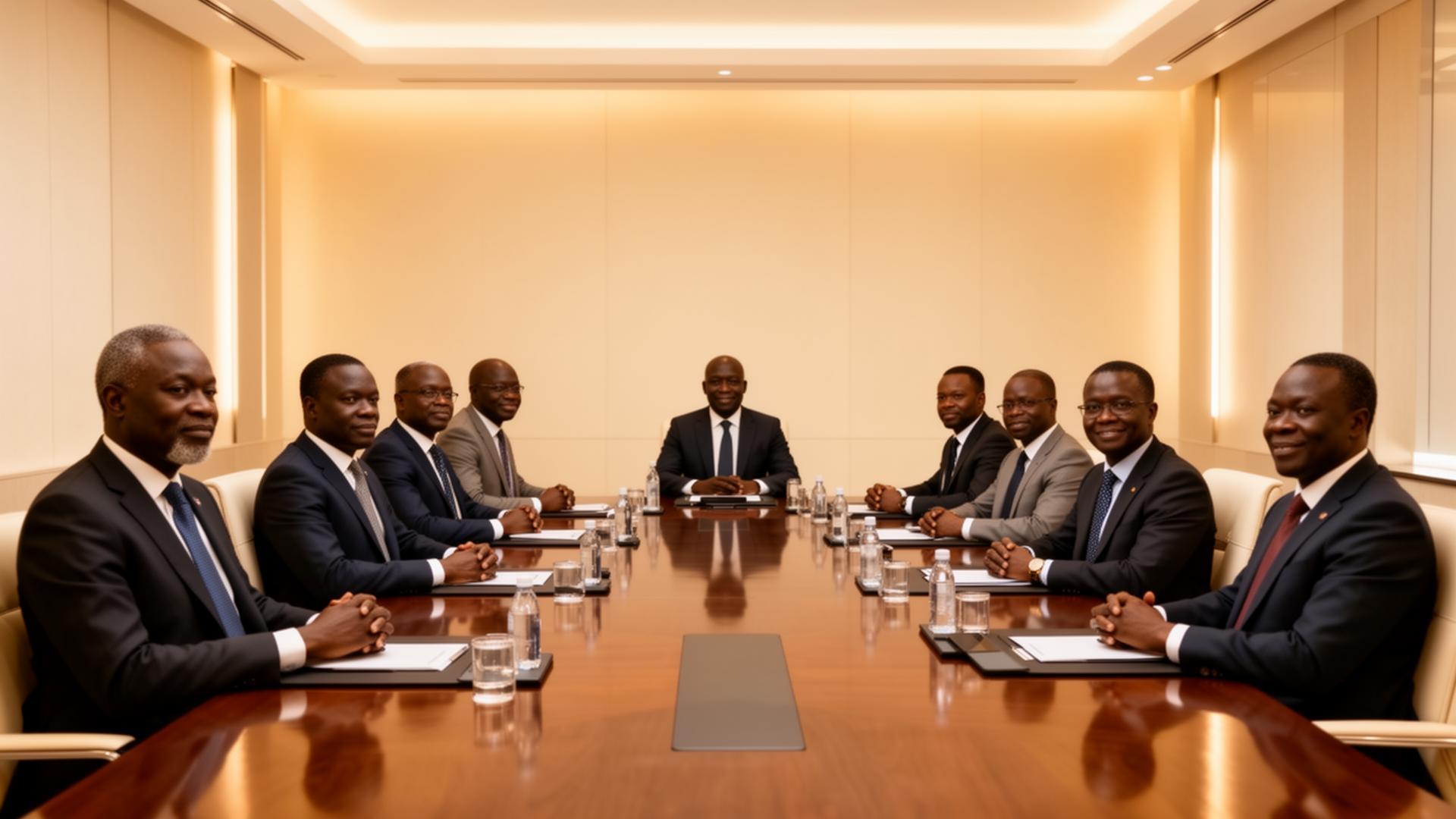 Business leaders discussing reputation strategy